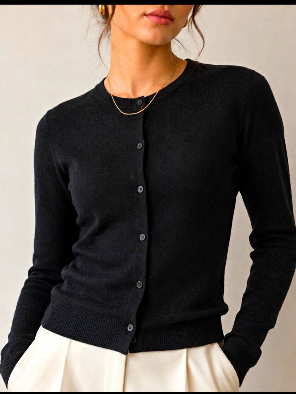 Black Cashmere Sweater Size Medium